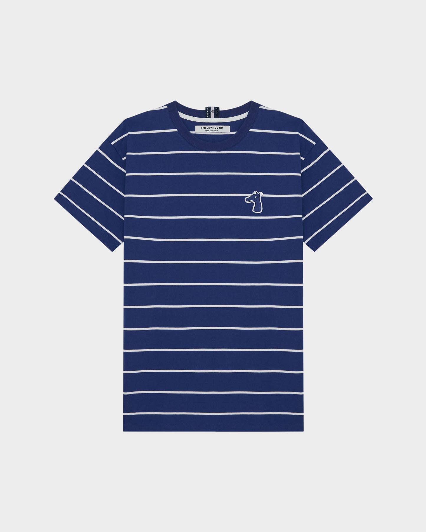 REGULAR FIT STRIPED  T-SHIRT WITH  LOGO EMBROIDERED