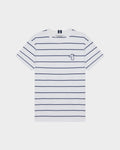 REGULAR FIT STRIPED  T-SHIRT WITH  LOGO EMBROIDERED