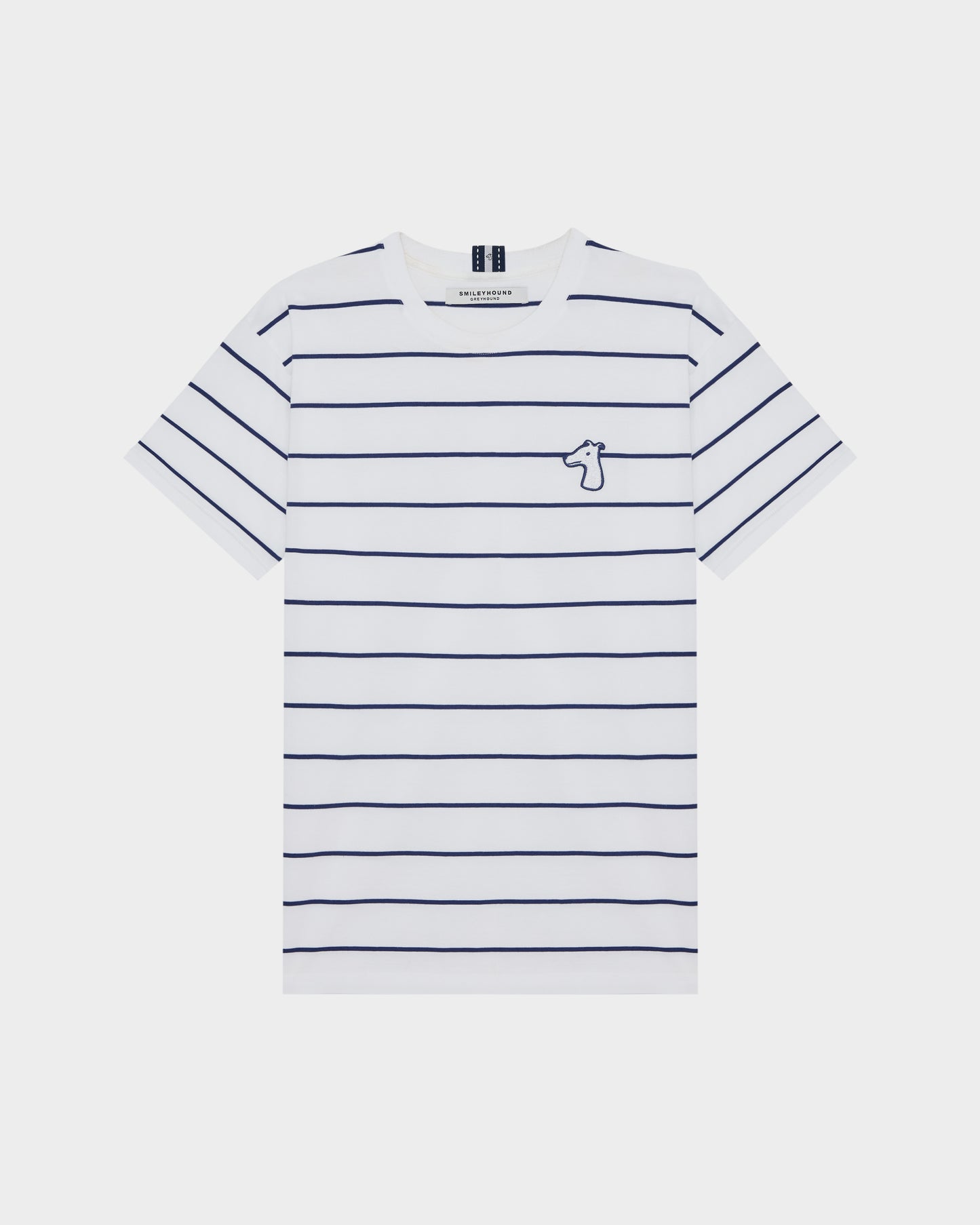 REGULAR FIT STRIPED  T-SHIRT WITH  LOGO EMBROIDERED