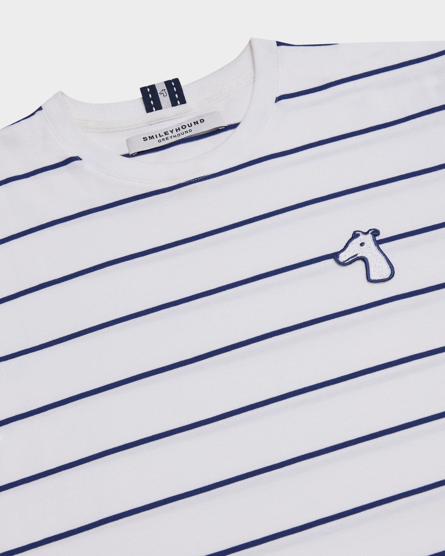 REGULAR FIT STRIPED  T-SHIRT WITH  LOGO EMBROIDERED