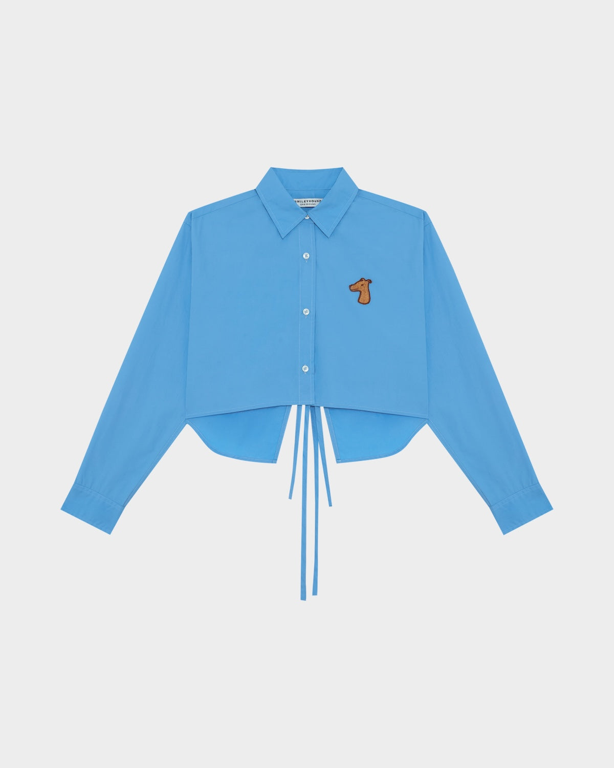 BESTIE TIE-BACK CROPPED SHIRT