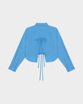 BESTIE TIE-BACK CROPPED SHIRT