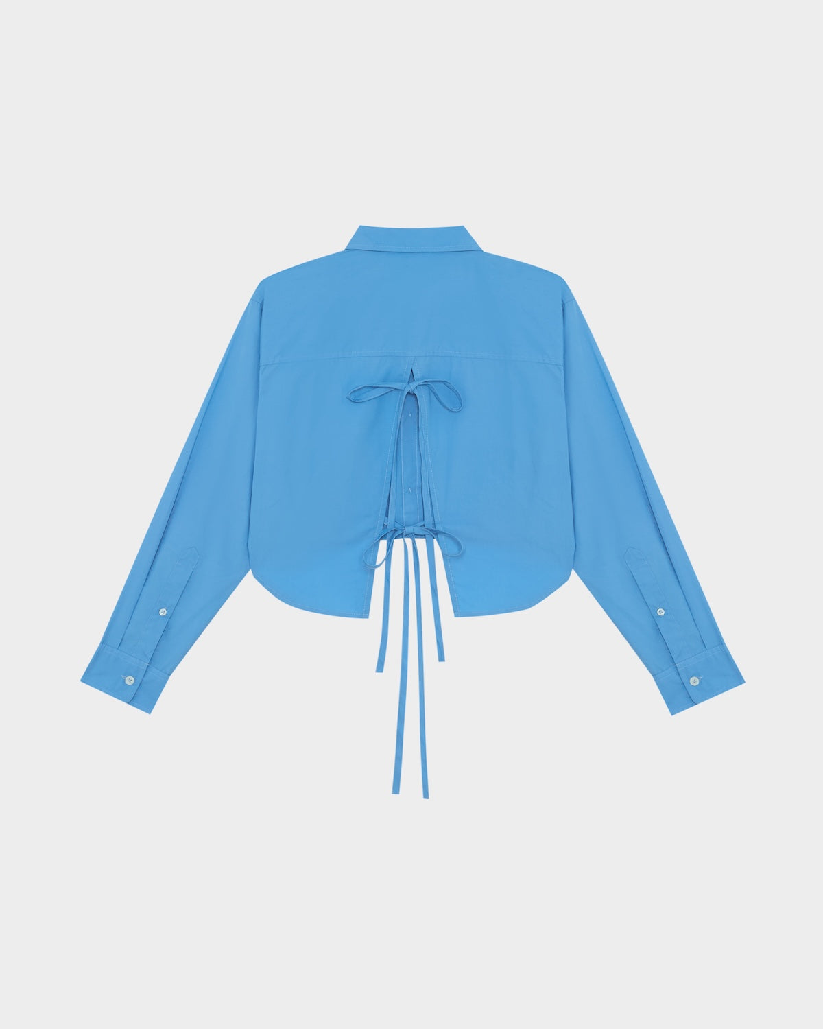 BESTIE TIE-BACK CROPPED SHIRT