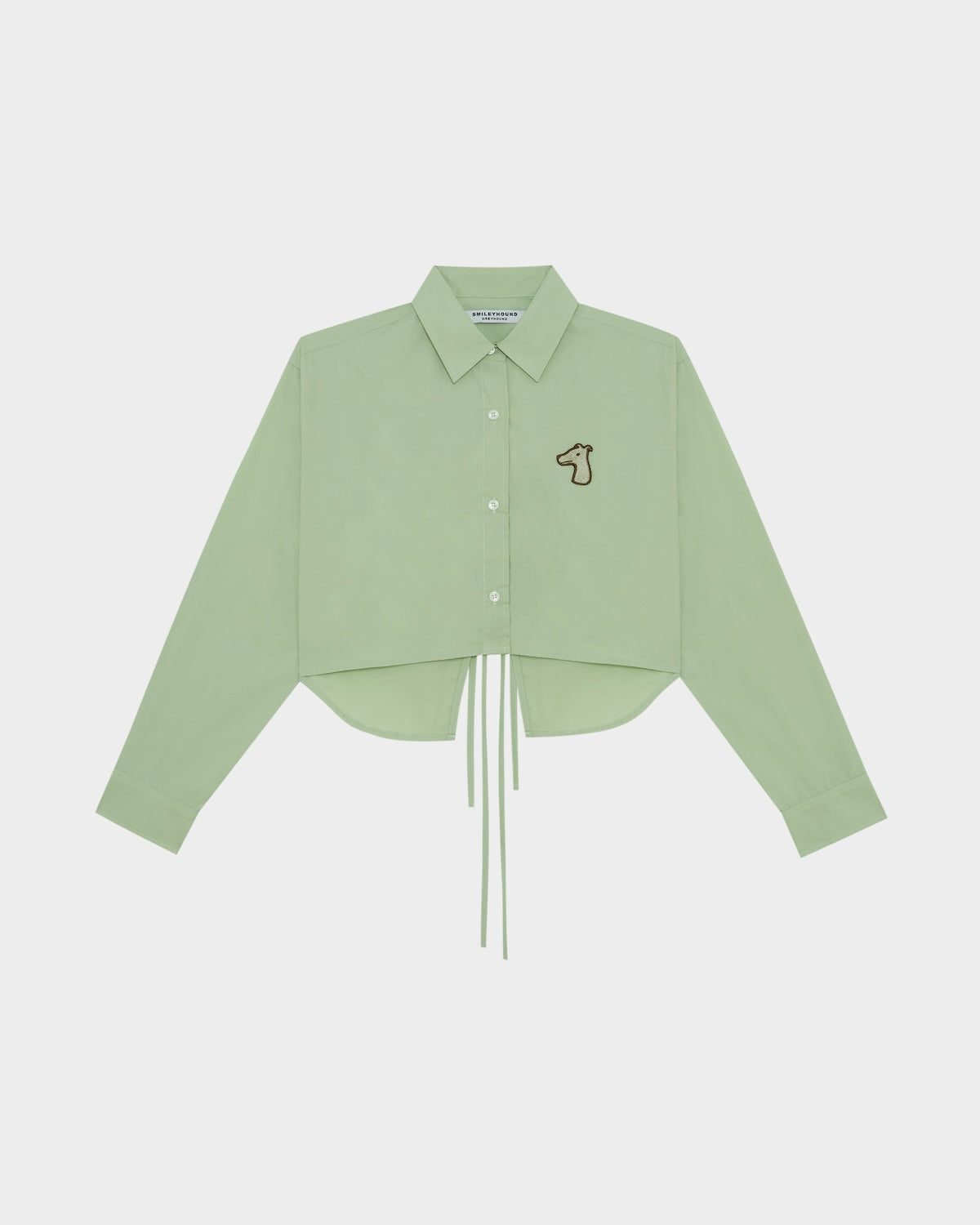 BESTIE TIE-BACK CROPPED SHIRT