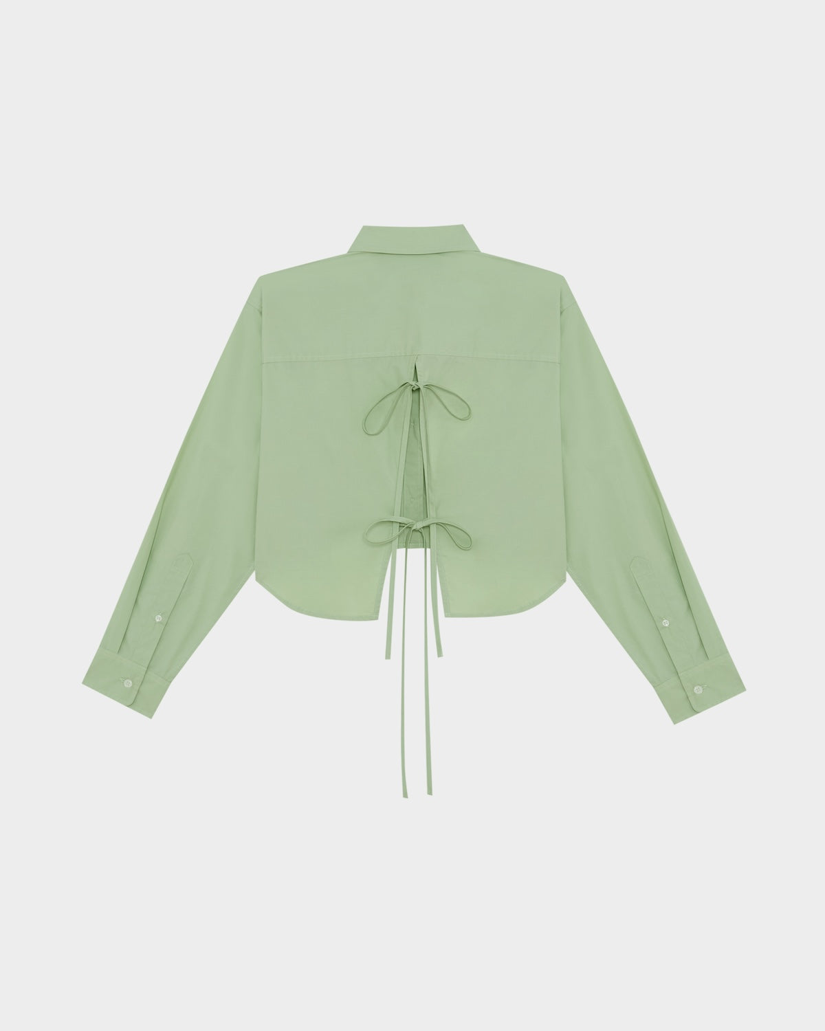 BESTIE TIE-BACK CROPPED SHIRT