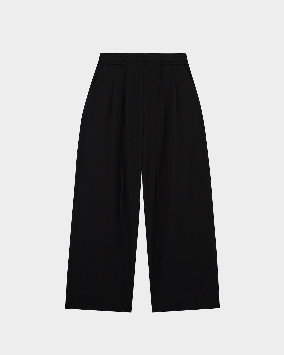 BESTIE DRAWSTRING WIDE-LEG TROUSERS