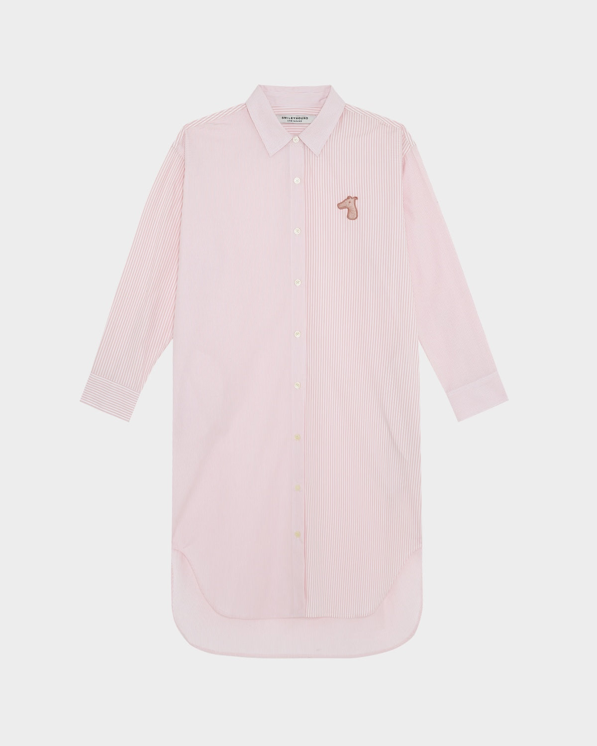 BESTIE STRIPED SHIRT DRESS