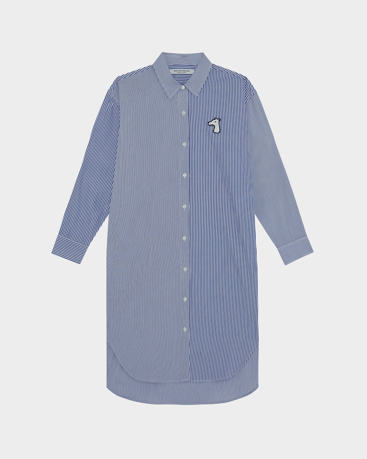 BESTIE STRIPED SHIRT DRESS