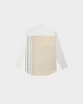 STRIPED COLOR-BLOCK SHIRT WITH LOGO EMBROIDERED