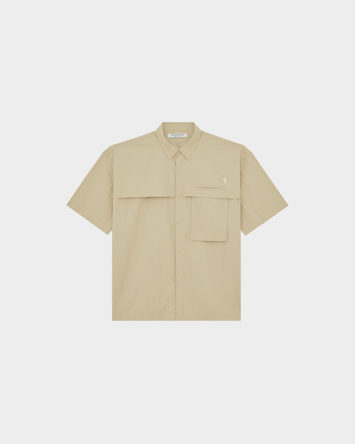 BOXY-FIT SHIRT WITH LOGO EMBROIDERED