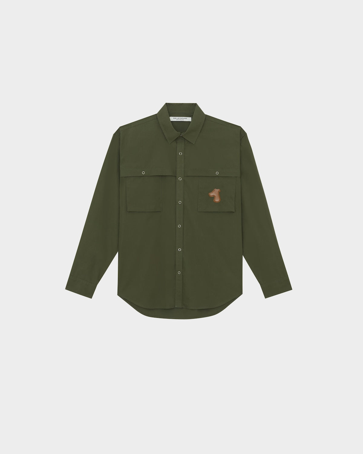 REGULAR NYLON SHIRT WITH SMILEYHOUND LOGO