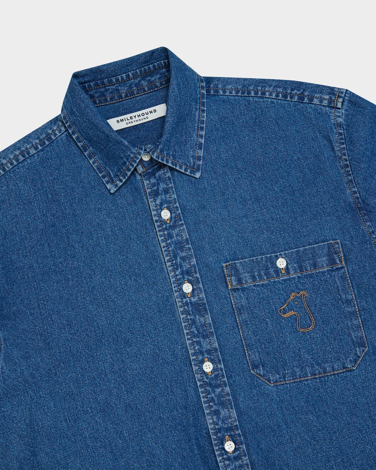 SMILEYHOUND LONG SLEEVE DENIM SHIRT