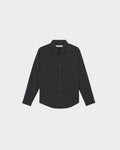 POPLIN SLIM SHIRT WITH LOGO EMBROIDERED