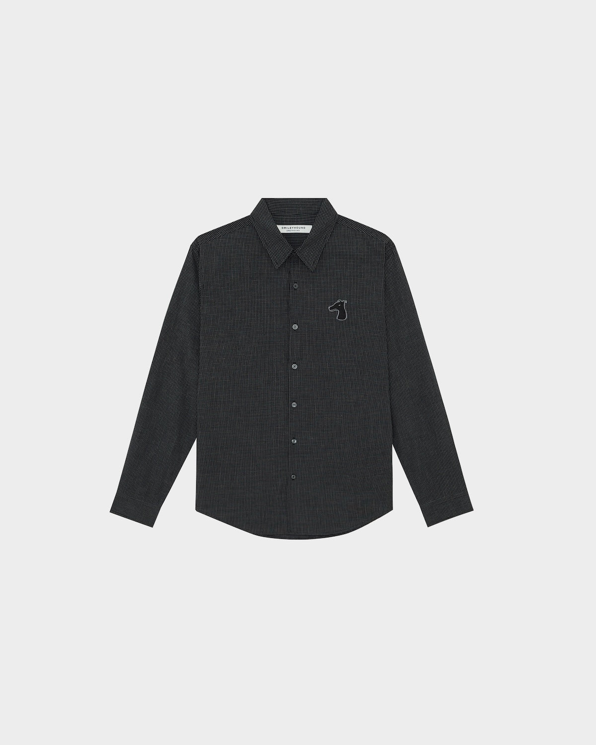 POPLIN SLIM SHIRT WITH LOGO EMBROIDERED