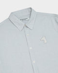 POPLIN SLIM SHIRT WITH LOGO EMBROIDERED