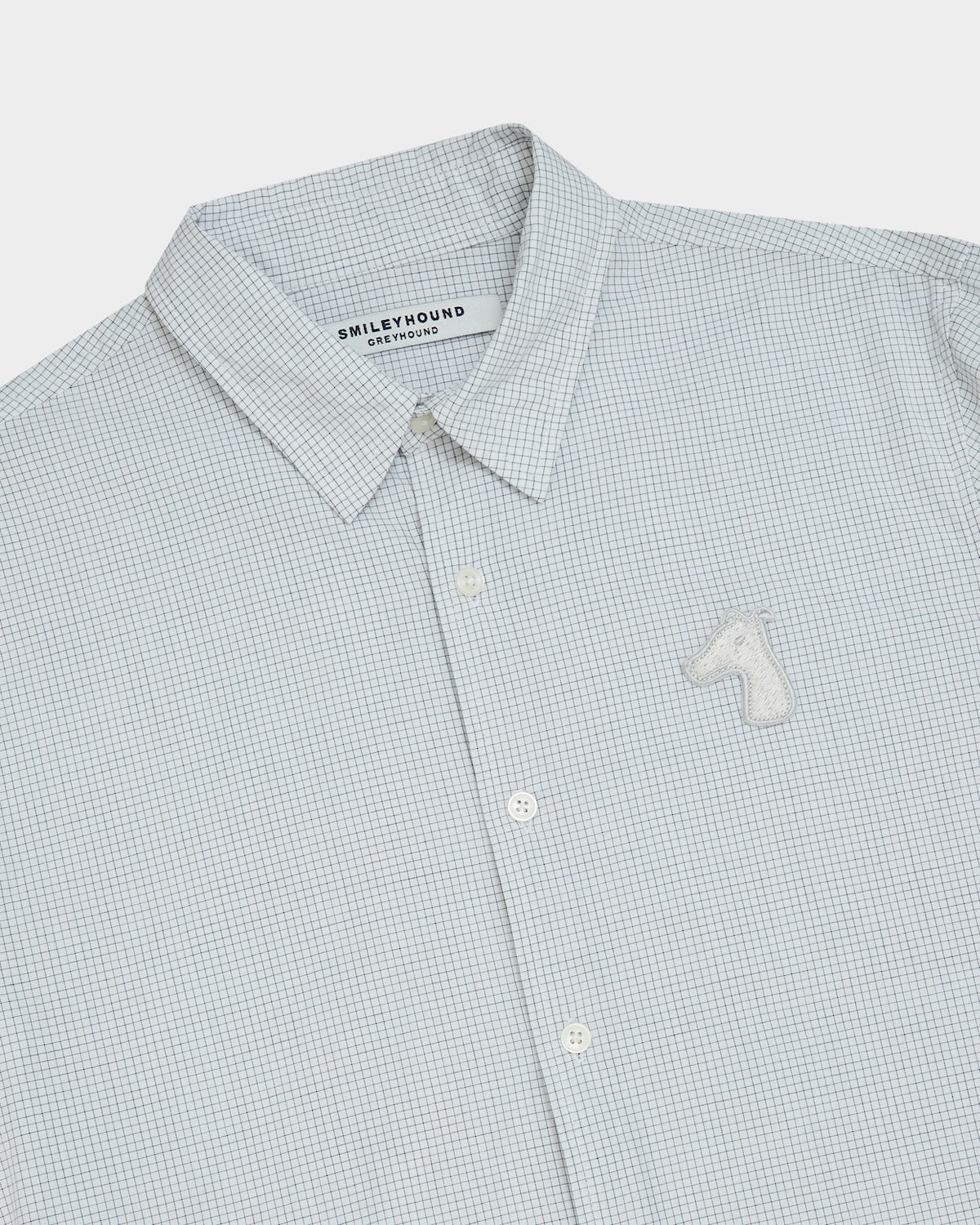 POPLIN SLIM SHIRT WITH LOGO EMBROIDERED