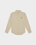 POPLIN SLIM SHIRT WITH LOGO EMBROIDERED