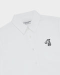 POPLIN SLIM SHIRT WITH LOGO EMBROIDERED
