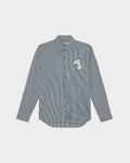 STRIPED-POPLIN REGULAR SHIRT WITH BOLD LOGO