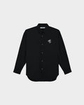 POPLIN LOOSE SHIRT WITH LOGO EMBROIDERED