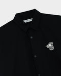 POPLIN LOOSE SHIRT WITH LOGO EMBROIDERED