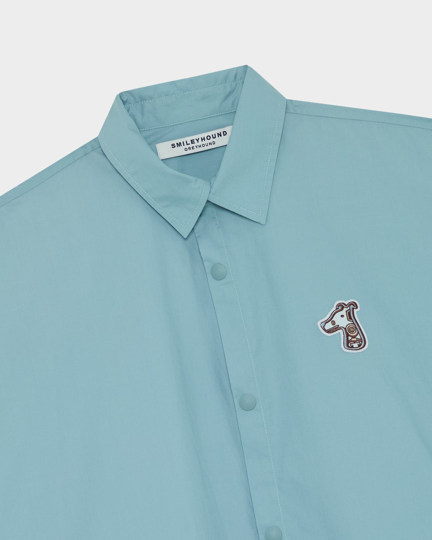 POPLIN LOOSE SHIRT WITH LOGO EMBROIDERED