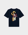 THING AROUND BOXY FIT T-SHIRT WITH GRAPHIC PRINT