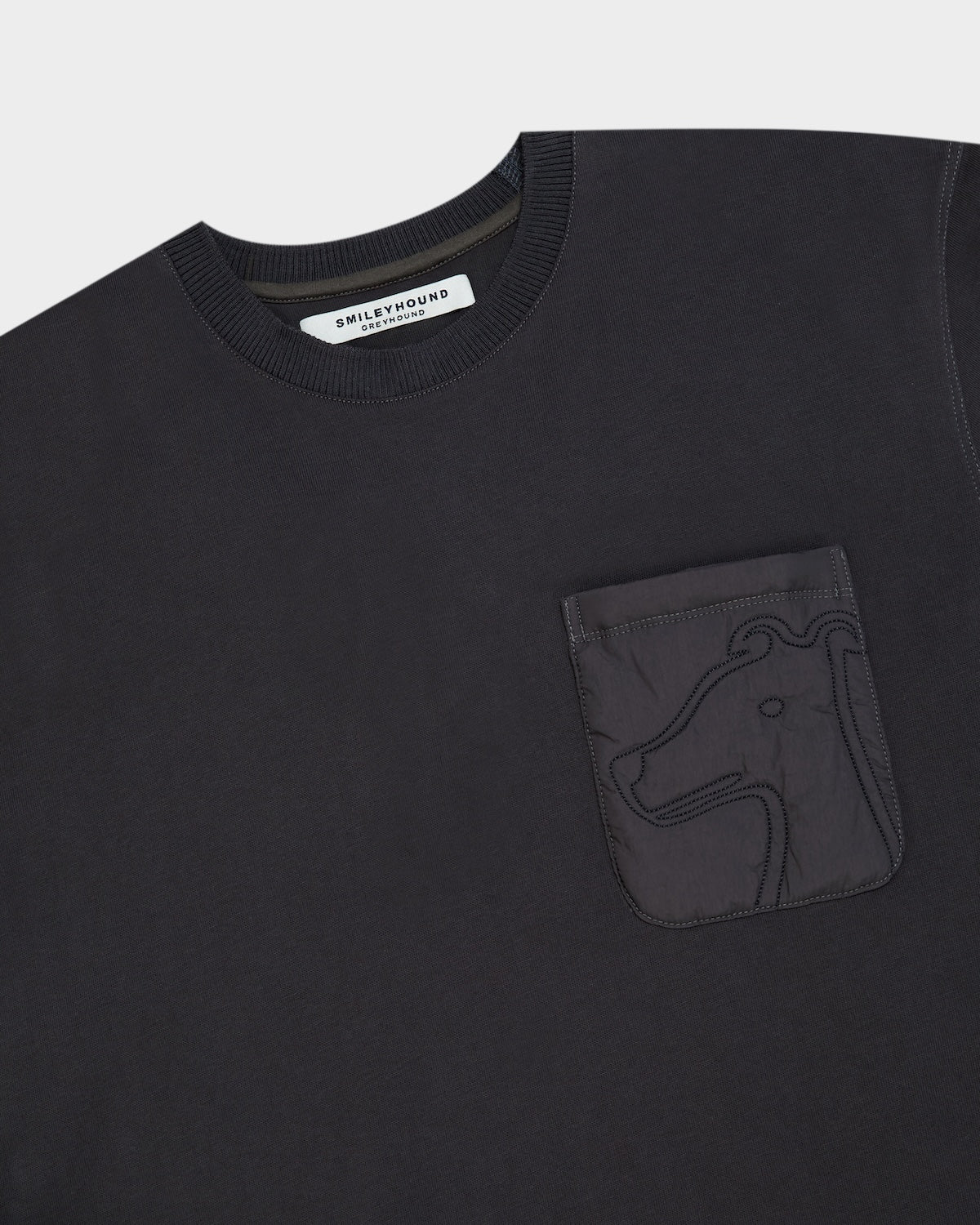 POCKET T-SHIRT WITH LOGO EMBROIDERED