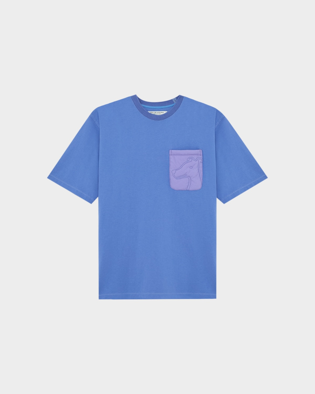 POCKET T-SHIRT WITH LOGO EMBROIDERED
