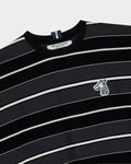 LONG SLEEVE STRIPED T-SHIRT WITH  LOGO EMBROIDERED