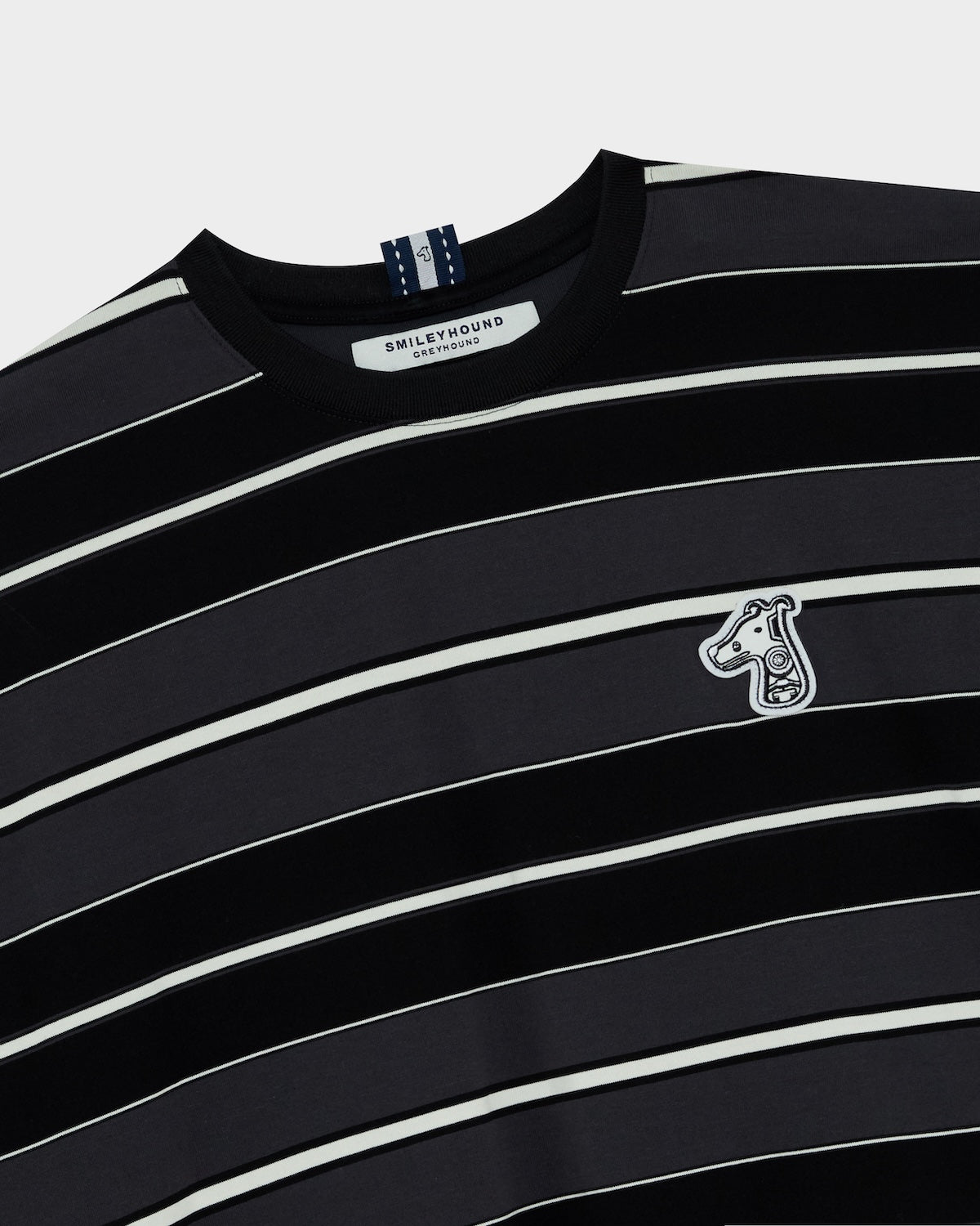 LONG SLEEVE STRIPED T-SHIRT WITH  LOGO EMBROIDERED