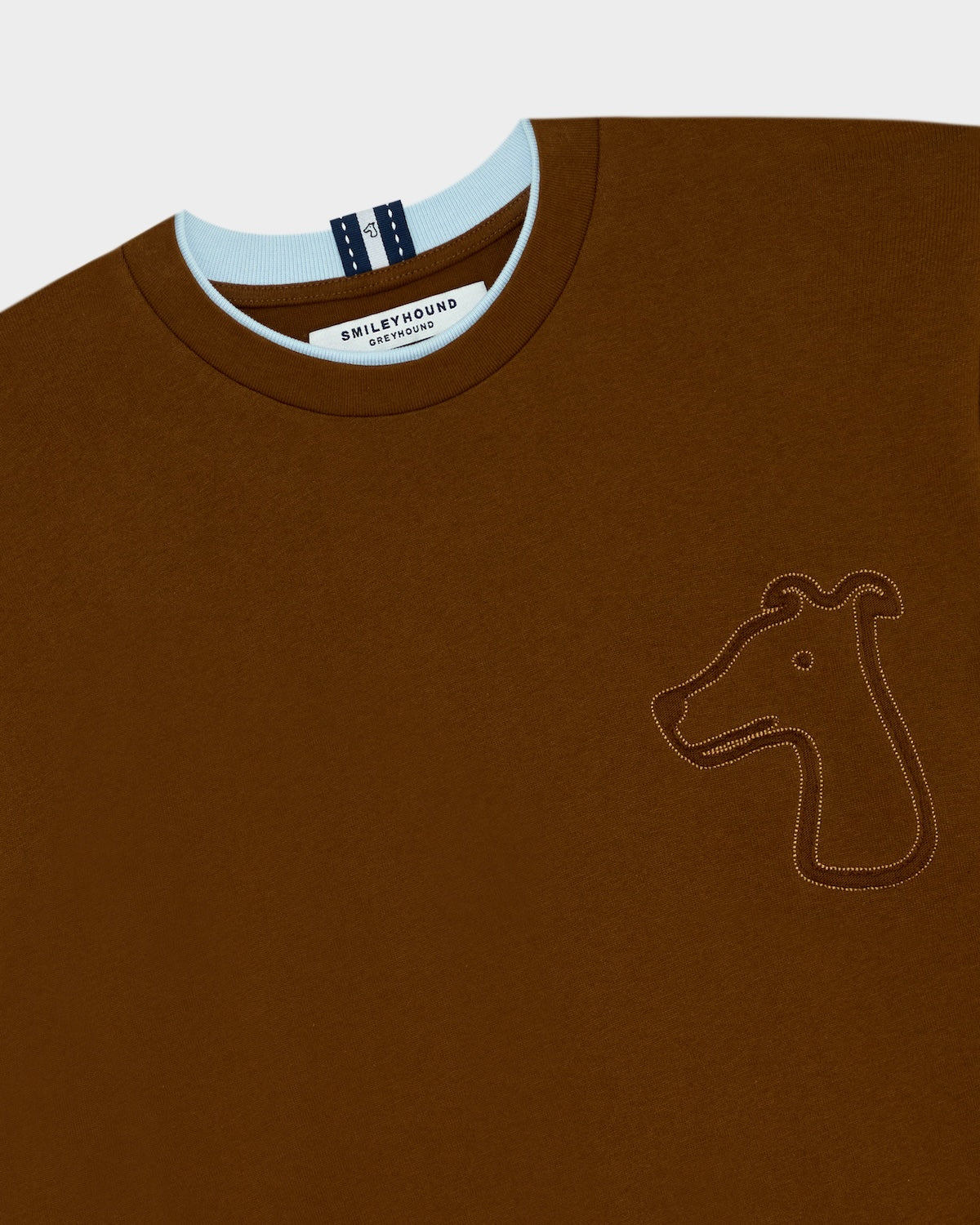 DOUBLE LAYERED T-SHIRT WITH LOGO EMBROIDERED