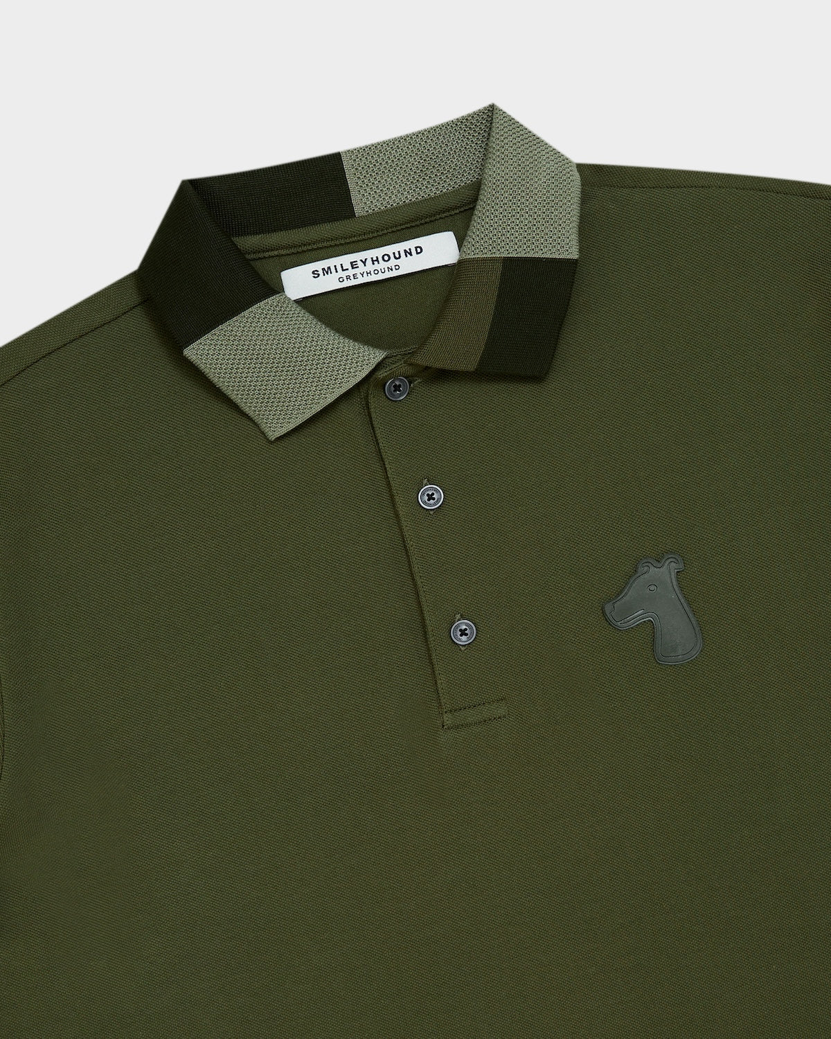 CONTRAST COLLAR POLO SHIRT WITH LOGO EMBROIDERED