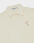 DOUBLE LAYERED LONG-SLEEVE POLO SHIRT WITH LOGO EMBROIDERED