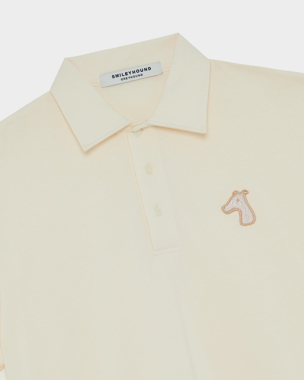 DOUBLE LAYERED LONG-SLEEVE POLO SHIRT WITH LOGO EMBROIDERED