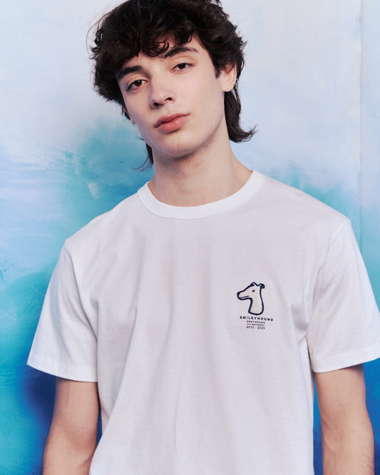 15TH ANNIVERSARY REGULAR T-SHIRT WITH MIXED LOGOS EMBROIDERED