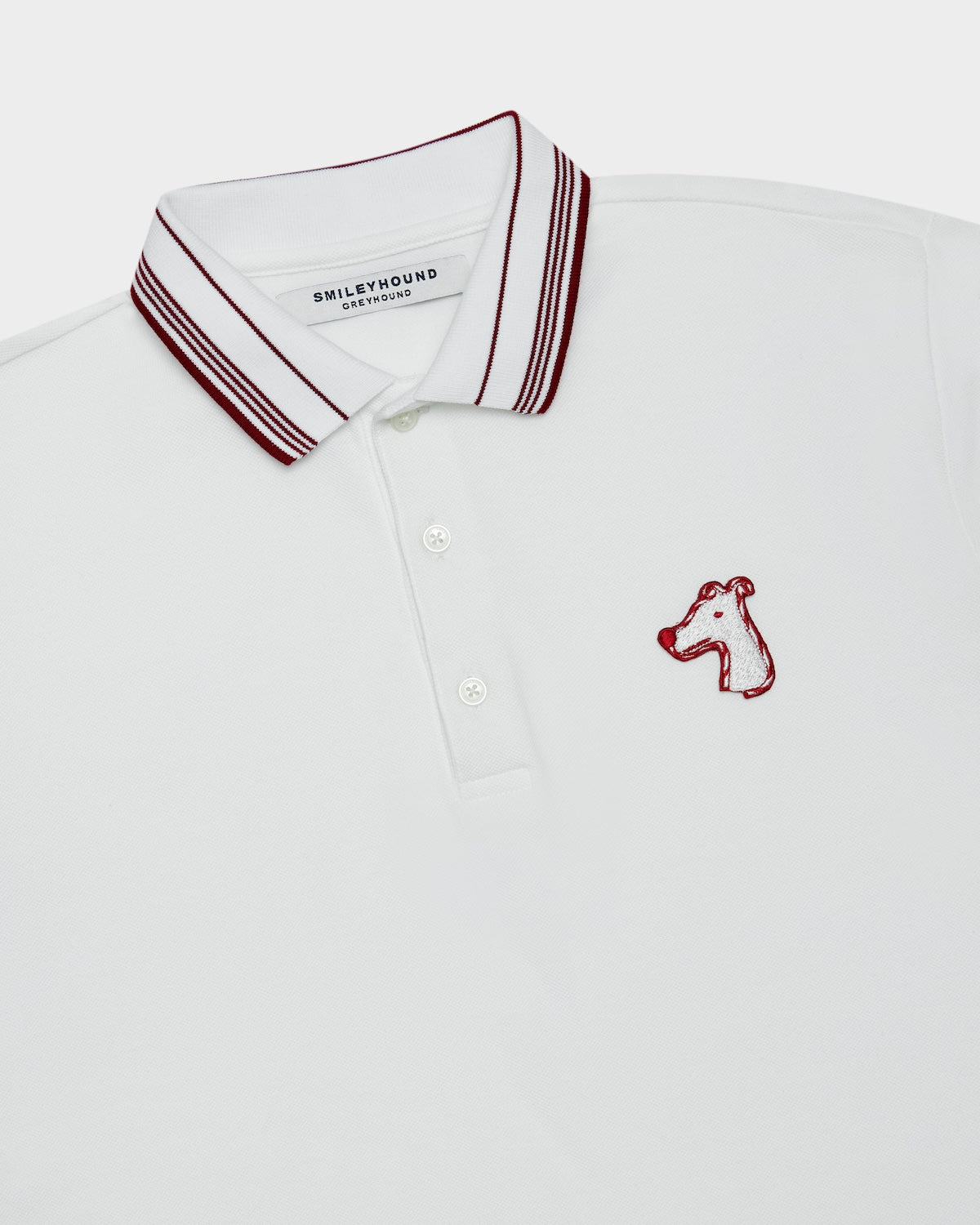 HAPPY HO HOUND STRIPRED COLLAR  POLO SHIRT