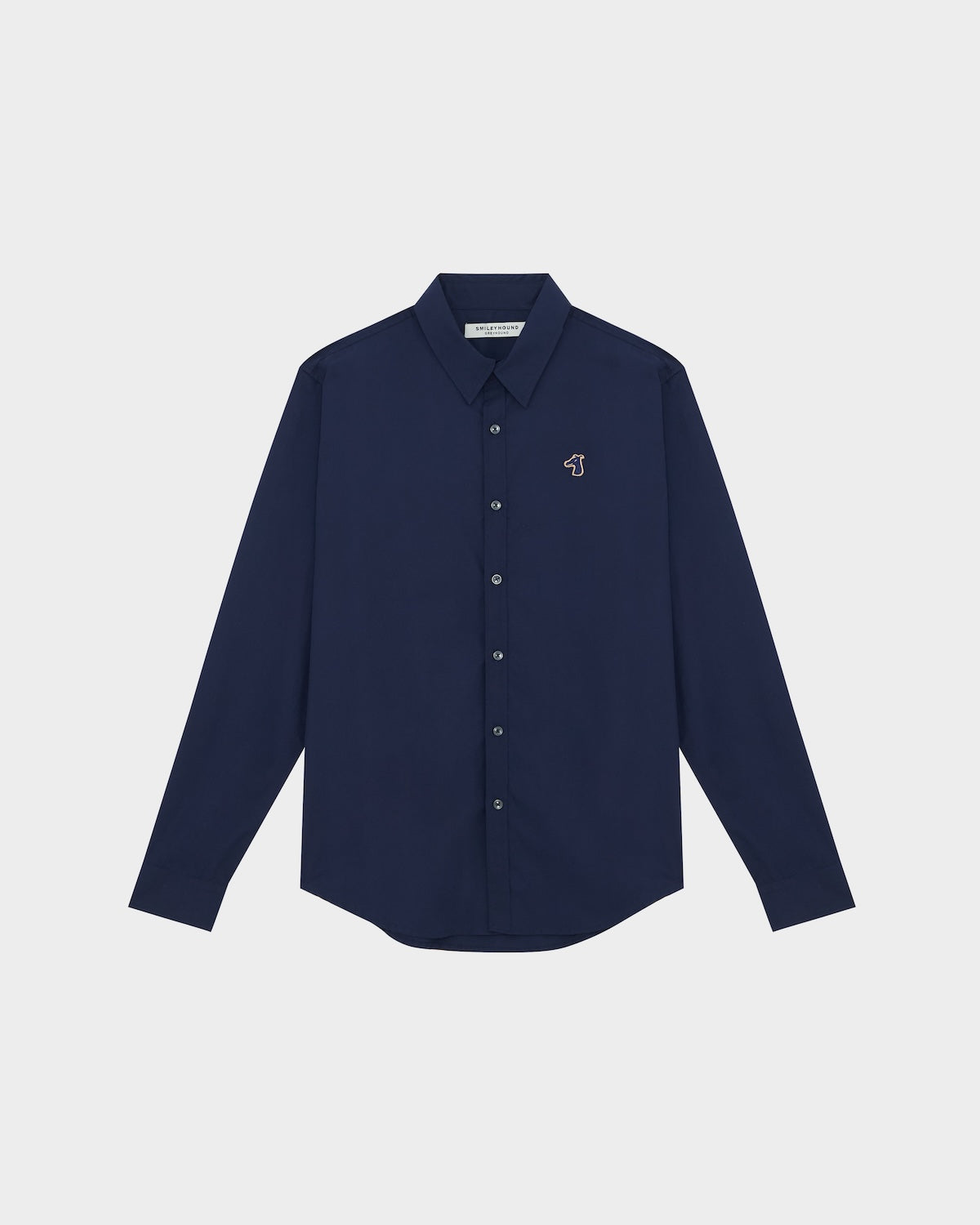 POPLIN SLIM SHIRT WITH LOGO EMBROIDERED
