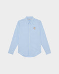 POPLIN SLIM SHIRT WITH LOGO EMBROIDERED