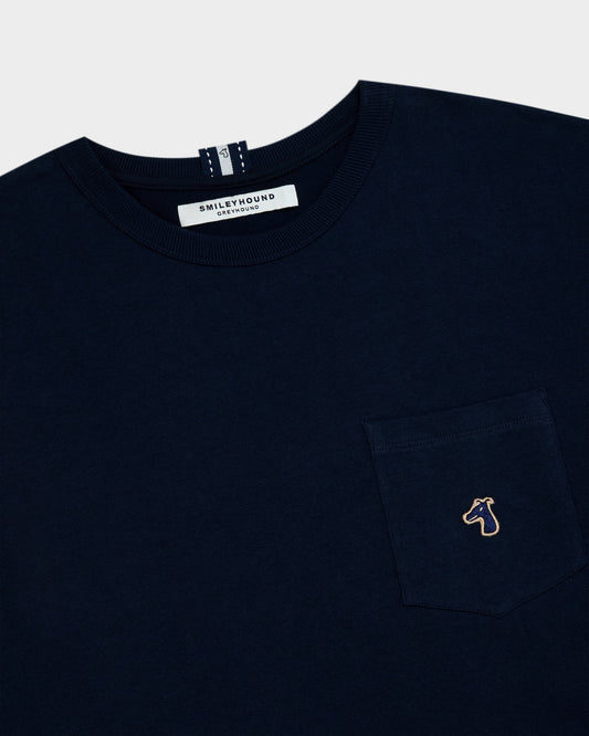 POCKET T-SHIRT WITH LOGO EMBROIDERED