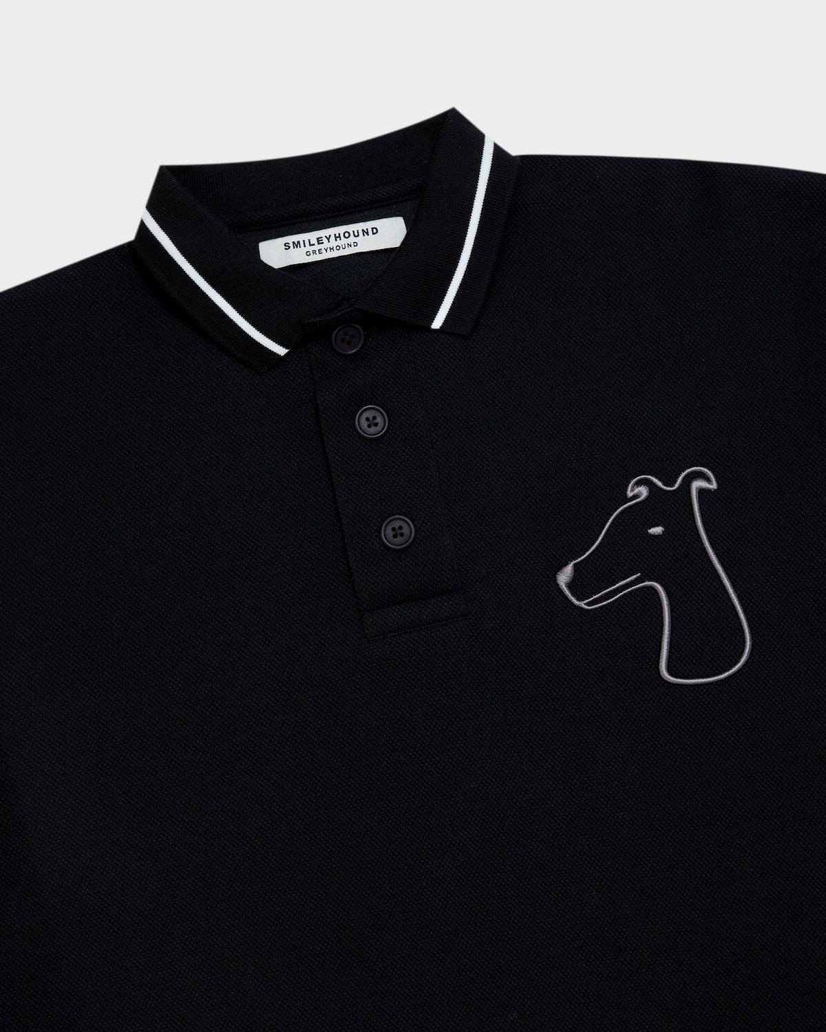 STRIP DETAILED POLO SHIRT WITH LOGO EMBROIDERED