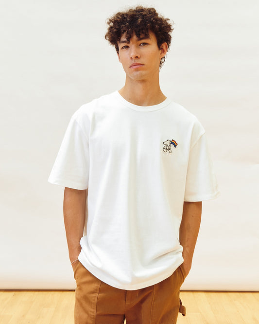 LOOSE FIT T-SHIRT WITH LOGO EMBROIDERED – HOUND FOR ALL EDITION