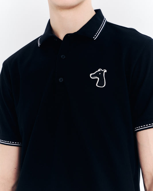 PIQUE POLO SHIRT WITH LOGO EMBROIDERED