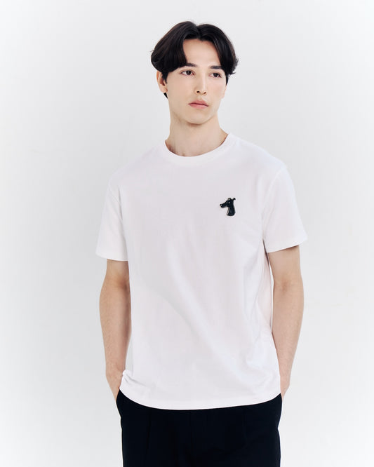 THING AROUND T-SHIRT WITH LOGO ALUMINIUM