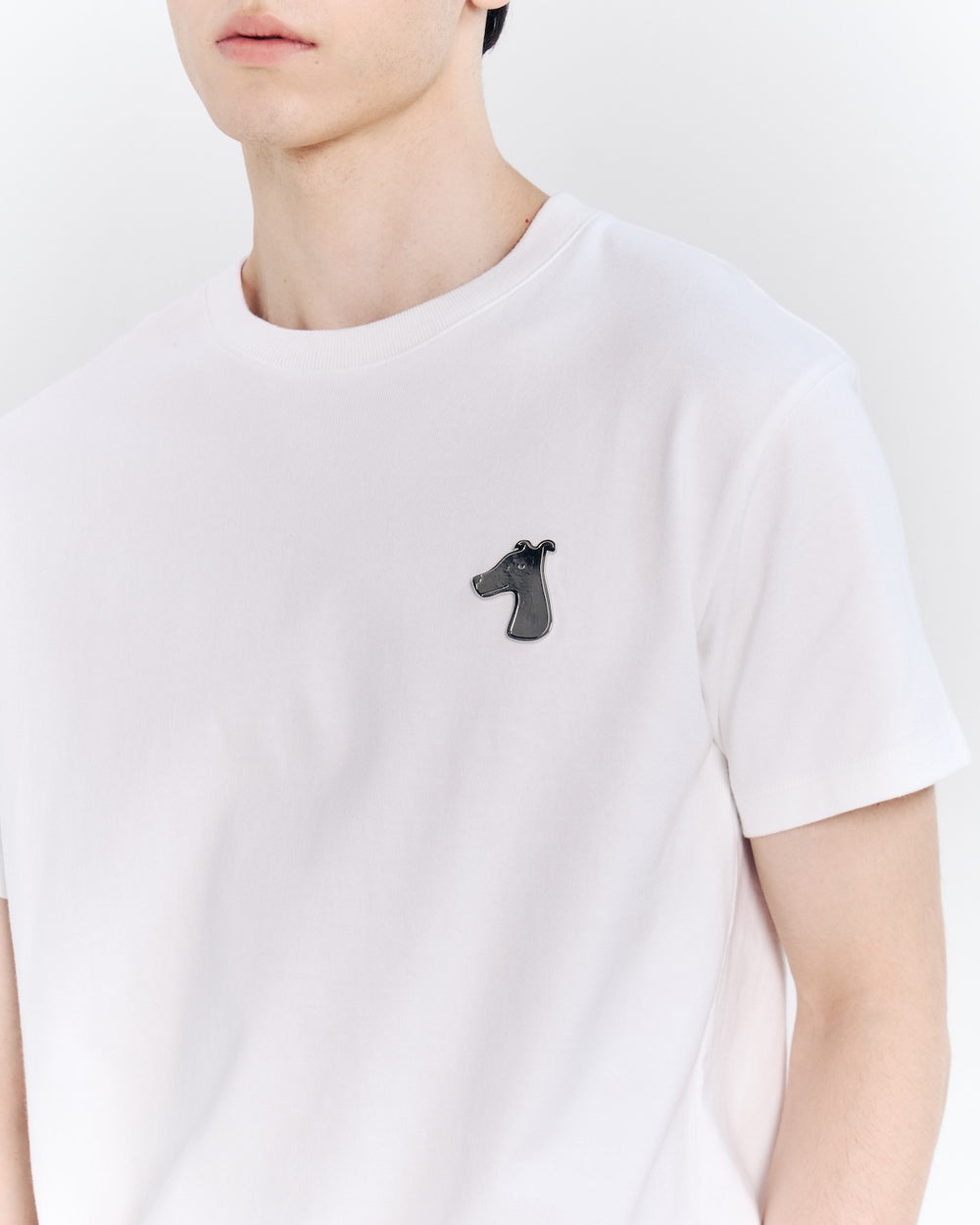 THING AROUND T-SHIRT WITH LOGO ALUMINIUM