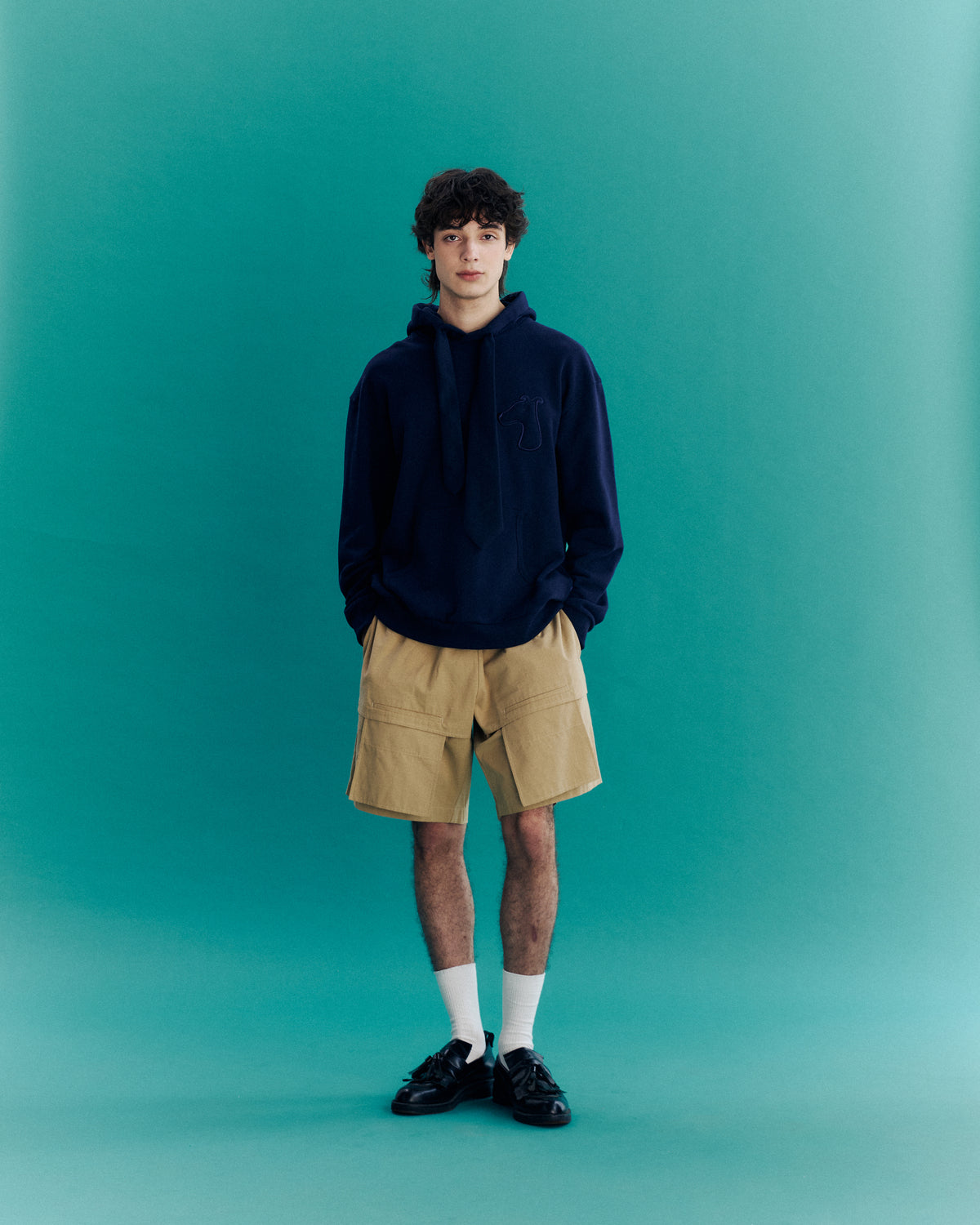 SMILEYHOUND NECKTIE HOODIE