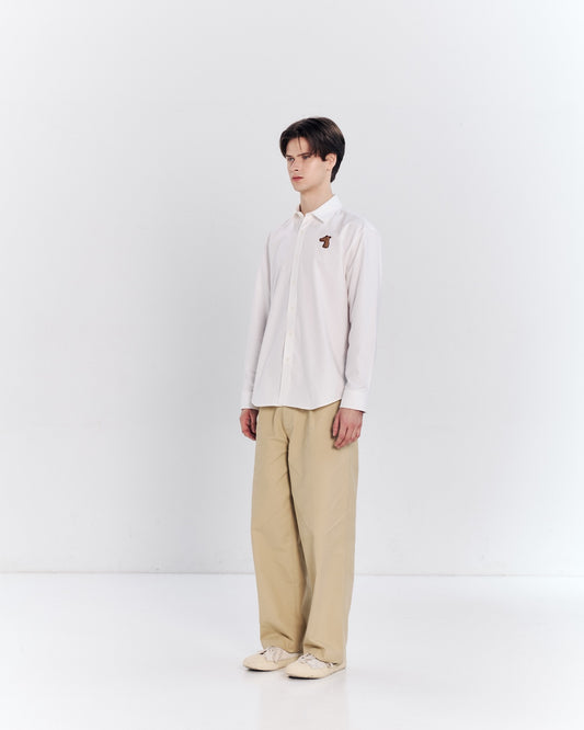 OXFORD REGULAR SHIRT WITH LOGO EMBROIDERED
