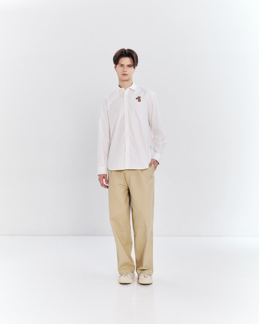 OXFORD REGULAR SHIRT WITH LOGO EMBROIDERED