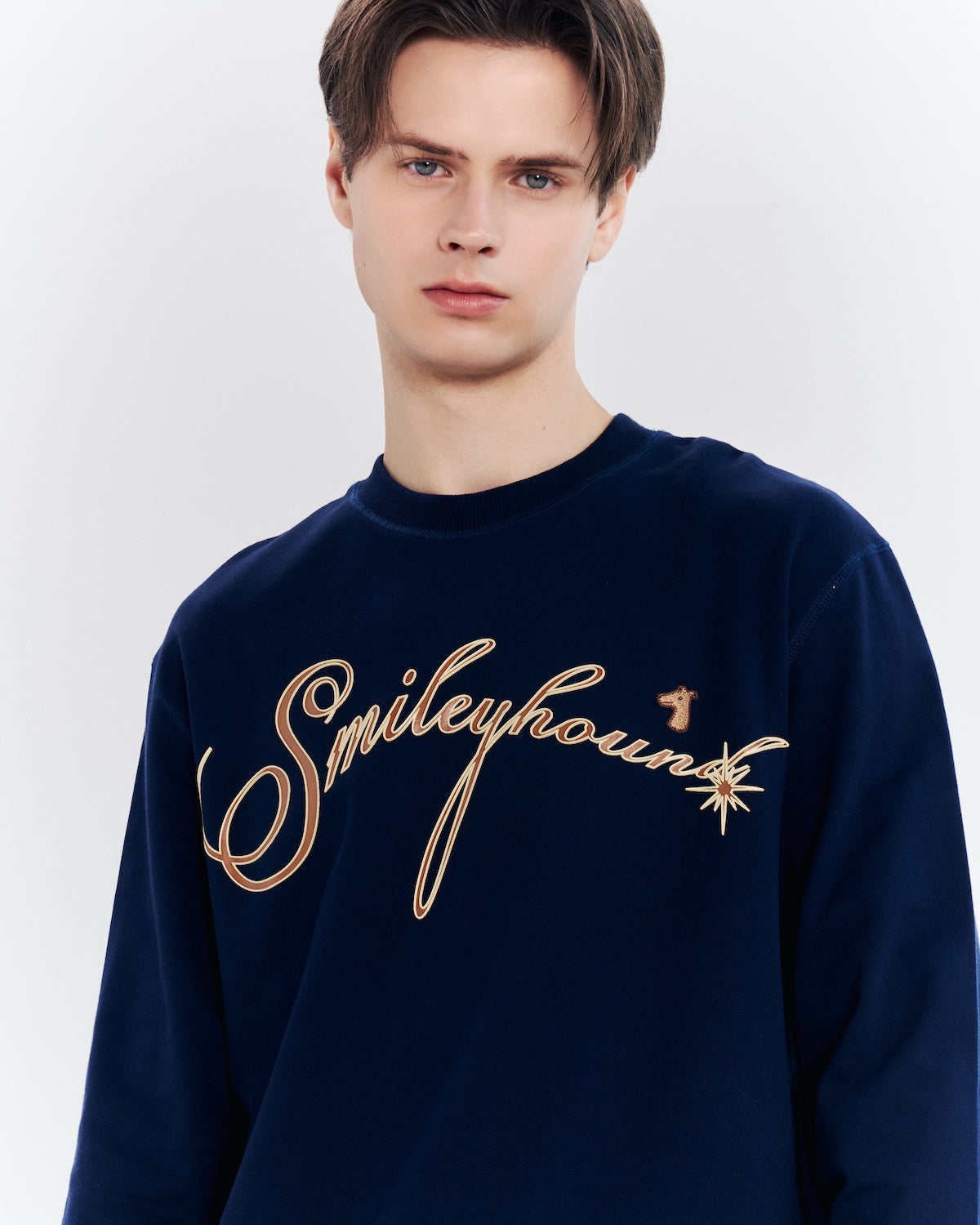 SMILEYHOUND SWEATER  LOGO FRENCH TERRY