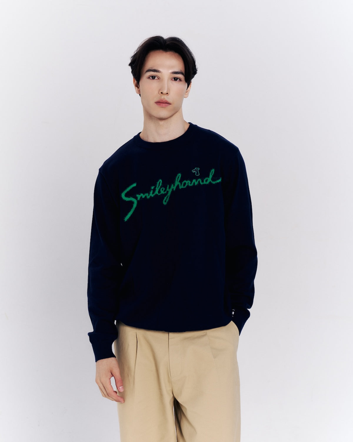 SMILEYHOUND SWEATER WITH BOLD LOGO